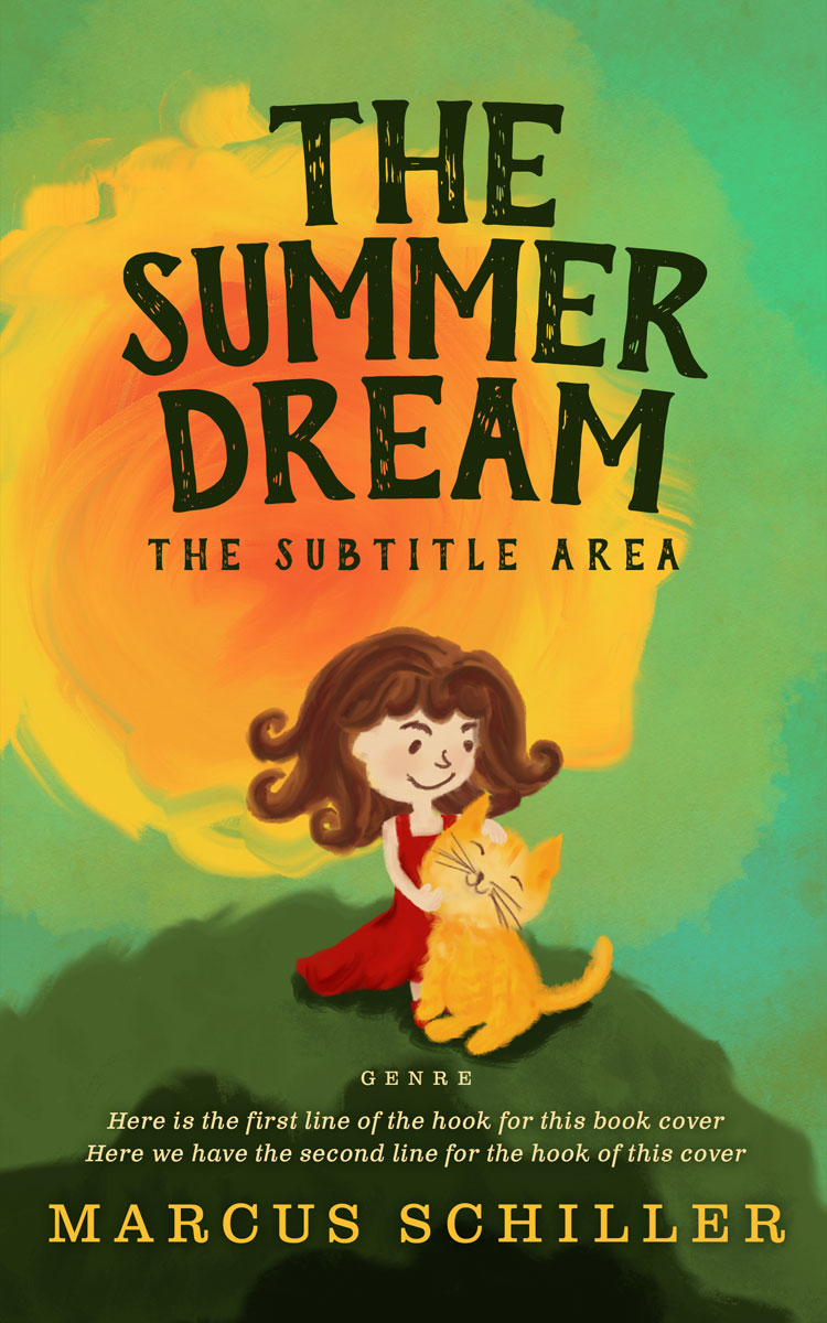 2D view of Premade Children's Book Cover - Woodland #60011 | BookCoverZone