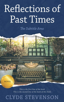 Pre Made Book Cover Pickled Bluewood