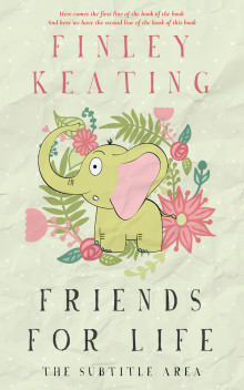 Pre Made Book Cover Satin Linen