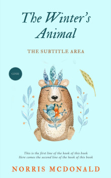 Pre Made Book Cover White Ice