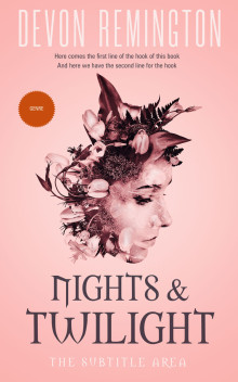 Pre Made Book Cover Apricot Peach