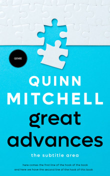 Pre Made Book Cover Bright Turquoise