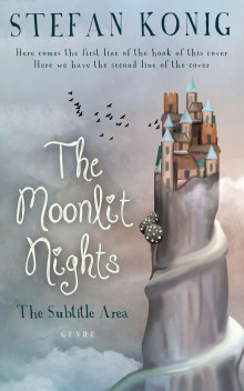 Pre Made Book Cover Gray Chateau