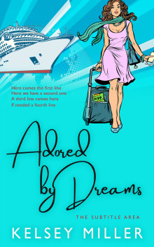 Pre Made Book Cover Bright Turquoise