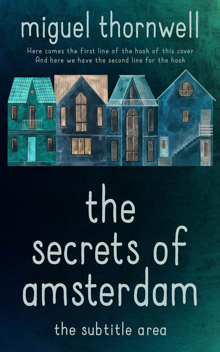 Pre Made Book Cover Bottle Green