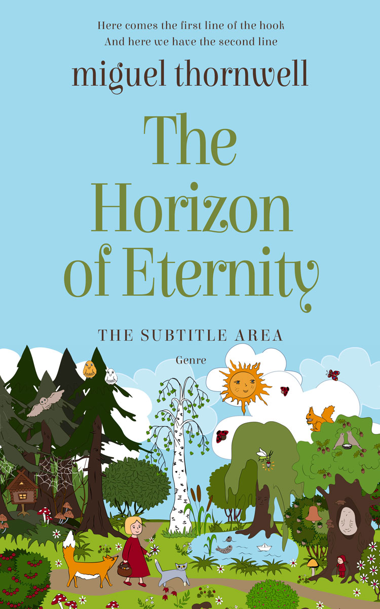 Pre Made Book Cover Blizzard Blue