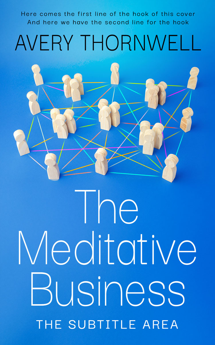 Pre Made Book Cover Curious Blue