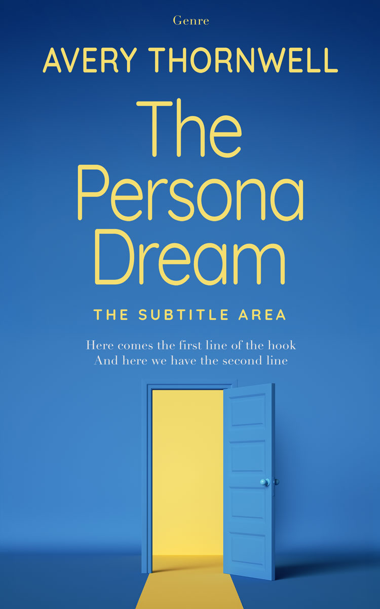 Pre Made Book Cover Azure