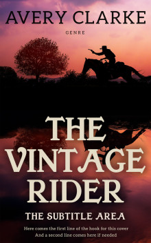 Pre Made Book Cover Night Rider