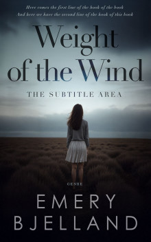 Pre Made Book Cover Tower Gray