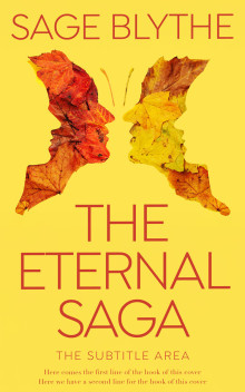 Pre Made Book Cover Energy Yellow