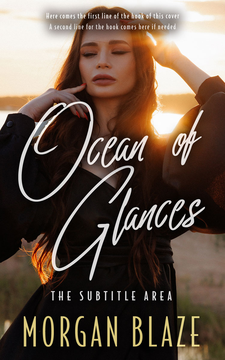 Pre Made Book Cover Stark White