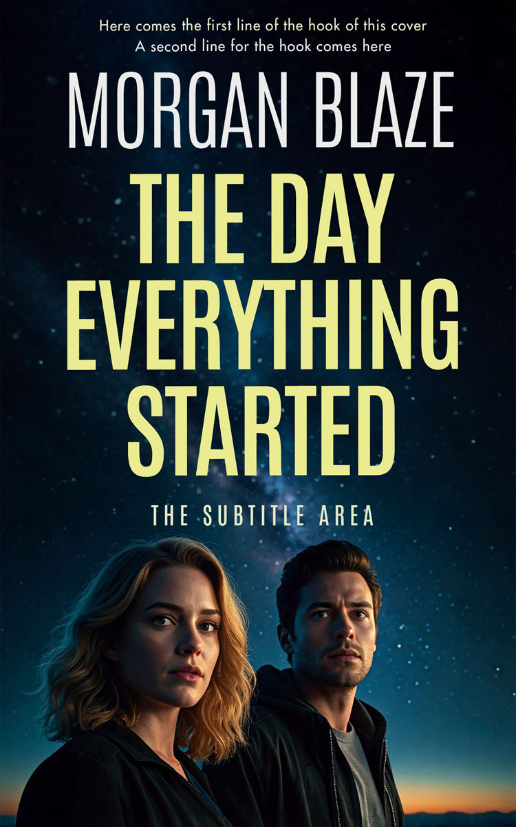 Pre Made Book Cover Deco