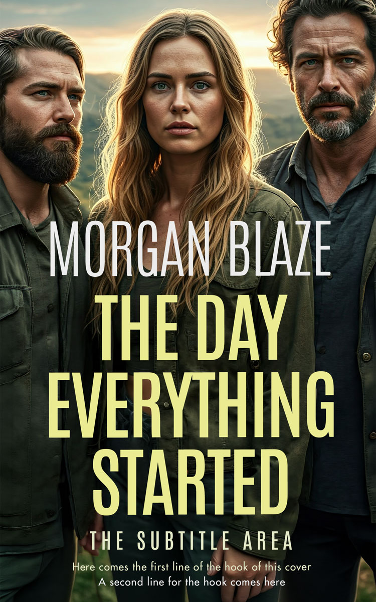 Pre Made Book Cover Winter Hazel