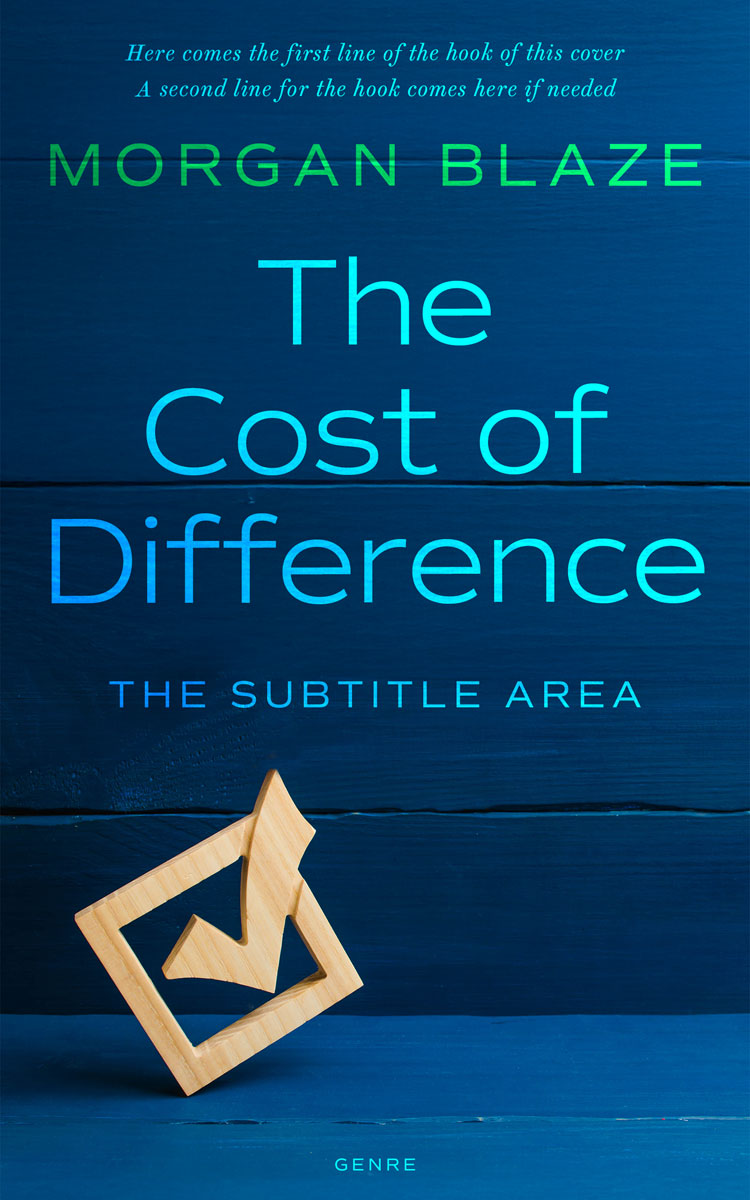 Pre Made Book Cover Teal Blue