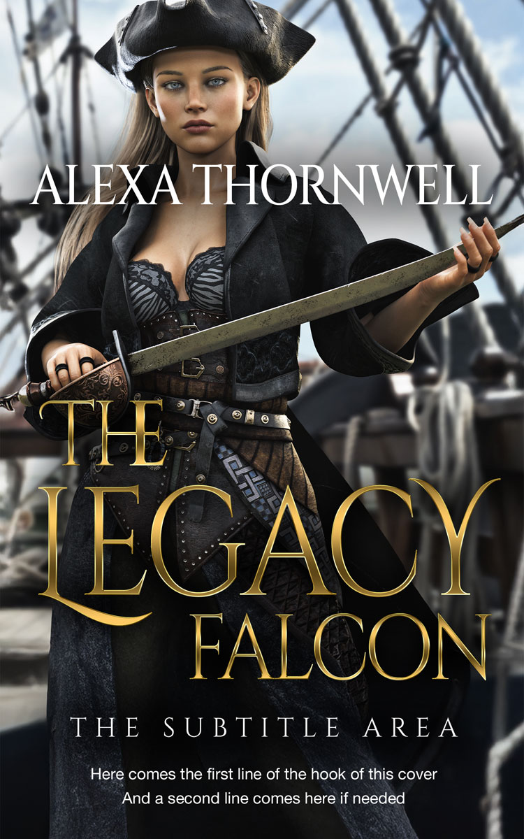 Pre Made Book Cover Ash