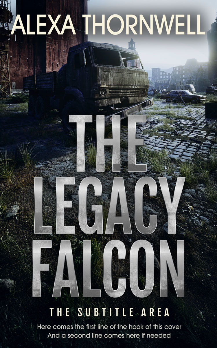 Pre Made Book Cover Silver Sand