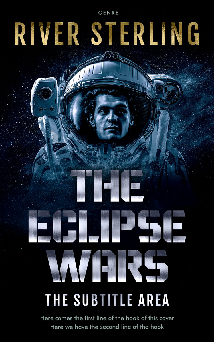 Pre Made Book Cover Ebony