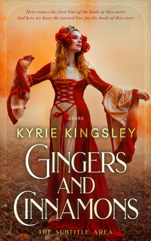 Premade Book Cover Metallic Copper - ID 9683