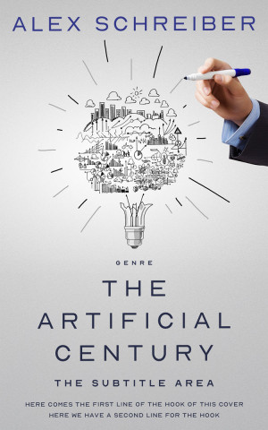 Premade Book Cover Quill Gray - ID 34629