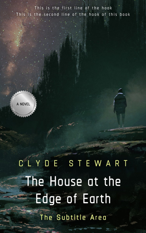 Pre Made Book Cover Outer Space