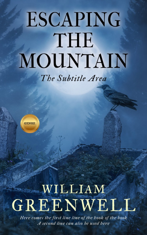 Pre Made Book Cover Chambray