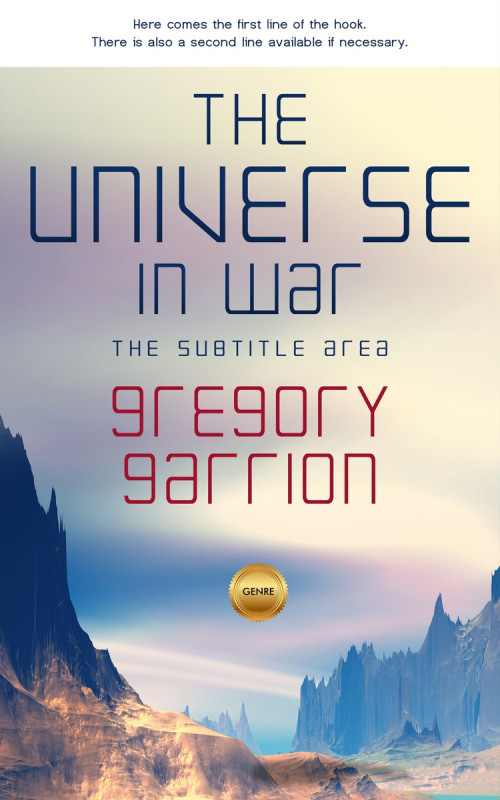 Pre Made Book Cover Swirl