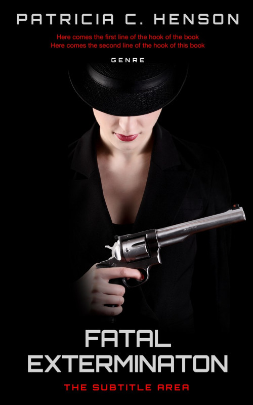 Pre Made Book Cover Black