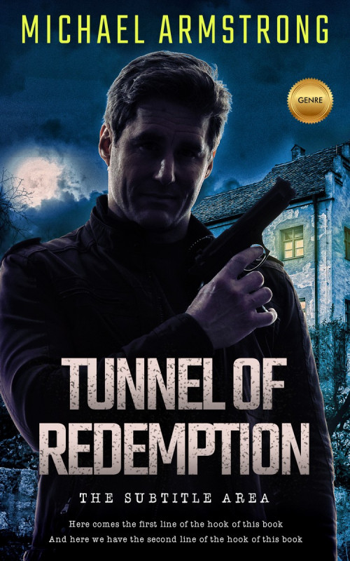 Pre Made Book Cover Ebony