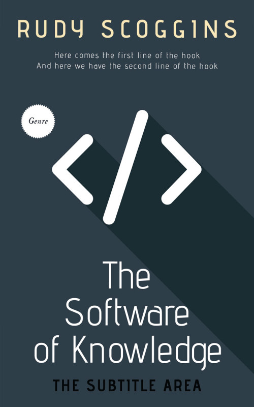 Pre Made Book Cover Pickled Bluewood