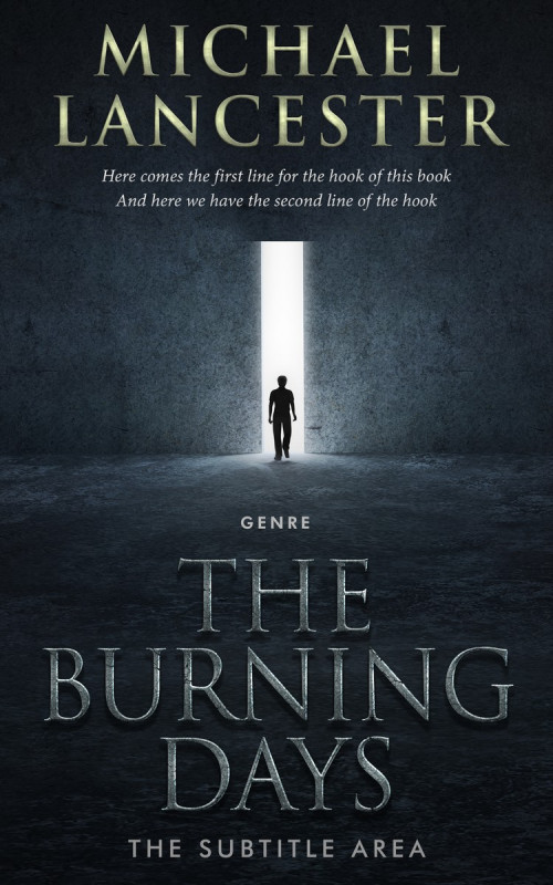 Pre Made Book Cover Ebony Clay