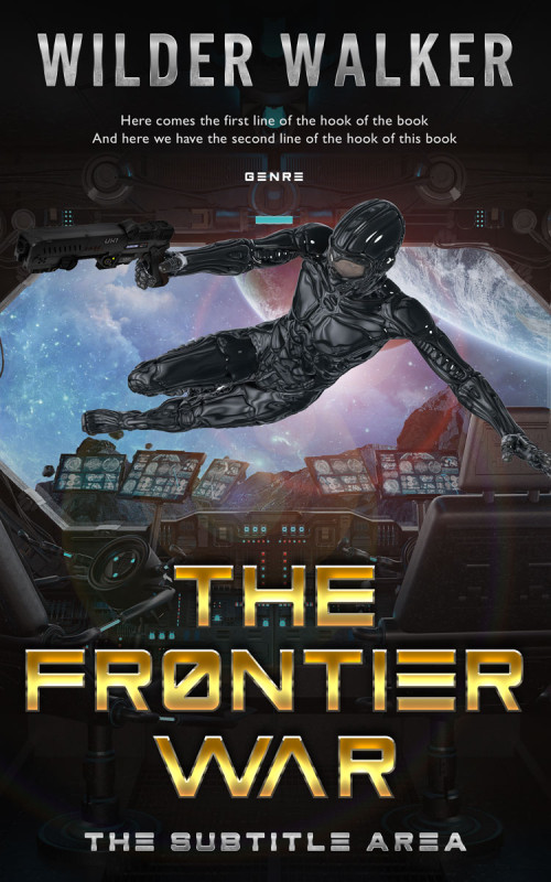 Pre Made Book Cover Cod Gray