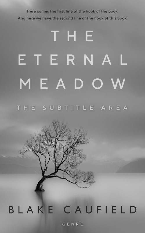 Pre Made Book Cover Gray