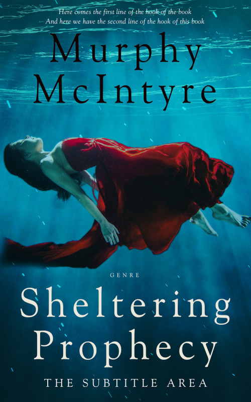 Pre Made Book Cover Teal Blue