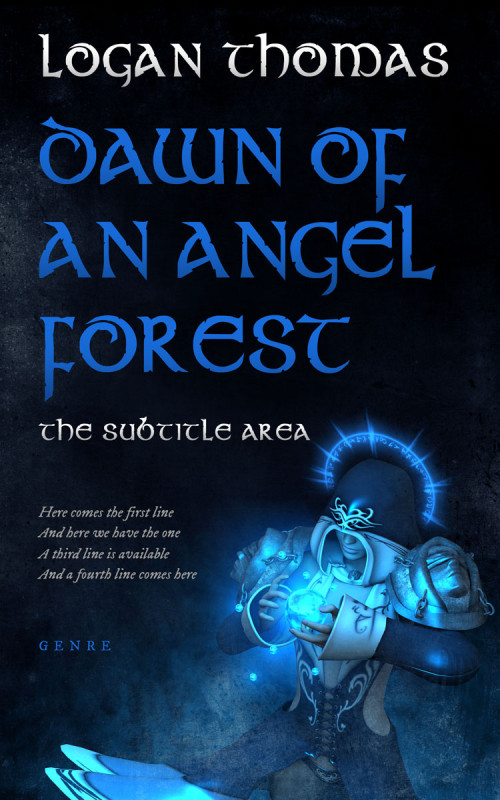 Pre Made Book Cover Ebony