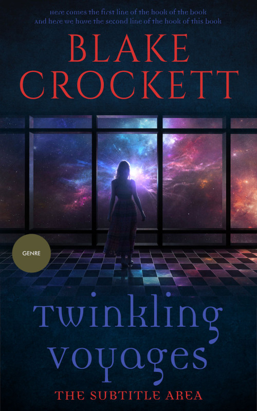 Pre Made Book Cover Ebony