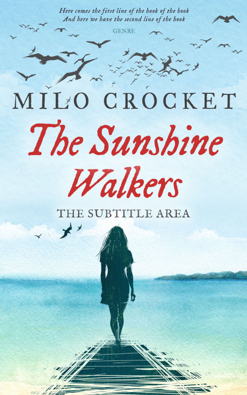 Pre Made Book Cover Link Water