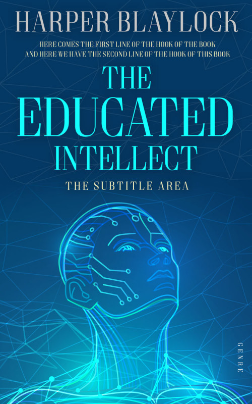 Pre Made Book Cover Catalina Blue