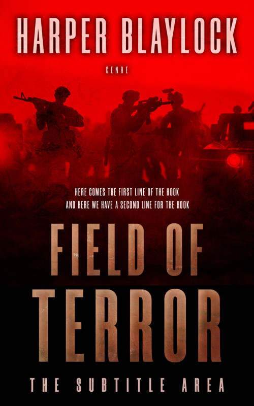 Pre Made Book Cover Alizarin Crimson