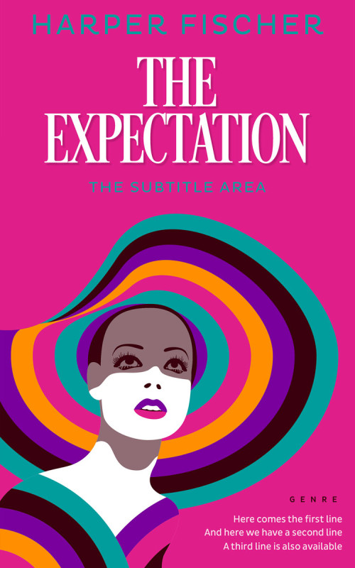 Pre Made Book Cover Red Violet