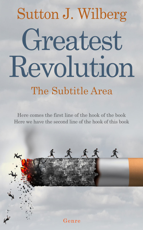 Pre Made Book Cover Silver Sand