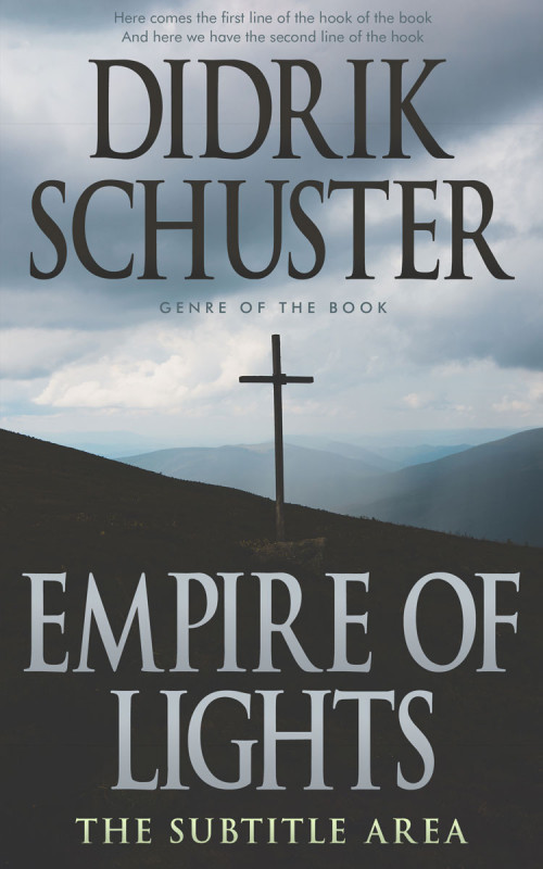 Pre Made Book Cover Hit Gray