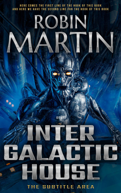 Pre Made Book Cover Cloudy