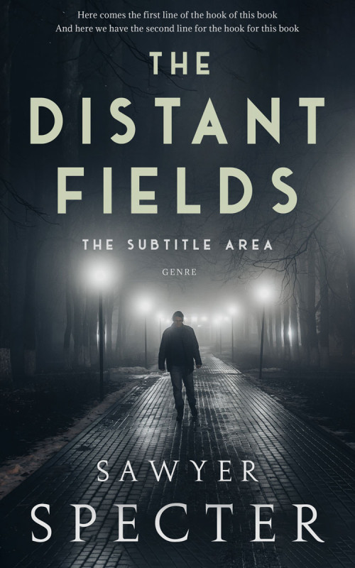 Pre Made Book Cover Ebony Clay