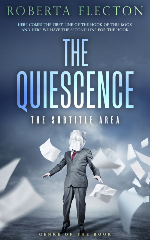 Pre Made Book Cover Blue Bayoux