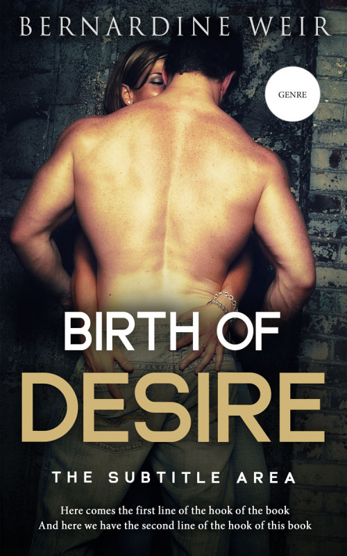 Pre Made Book Cover Tan