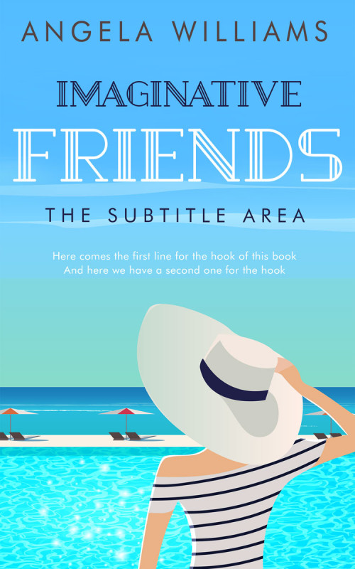 Pre Made Book Cover Turquoise Blue