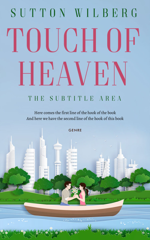 Pre Made Book Cover Periwinkle Gray