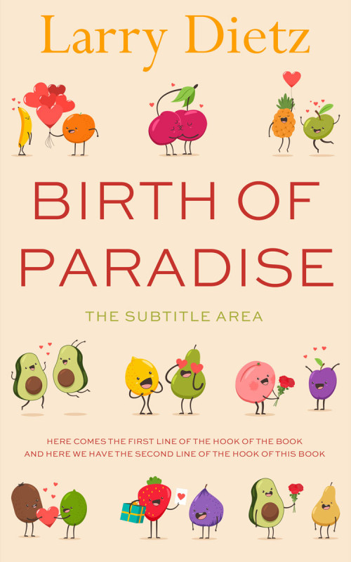 Pre Made Book Cover Champagne