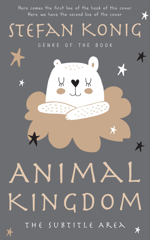 Pre Made Book Cover Mid Gray